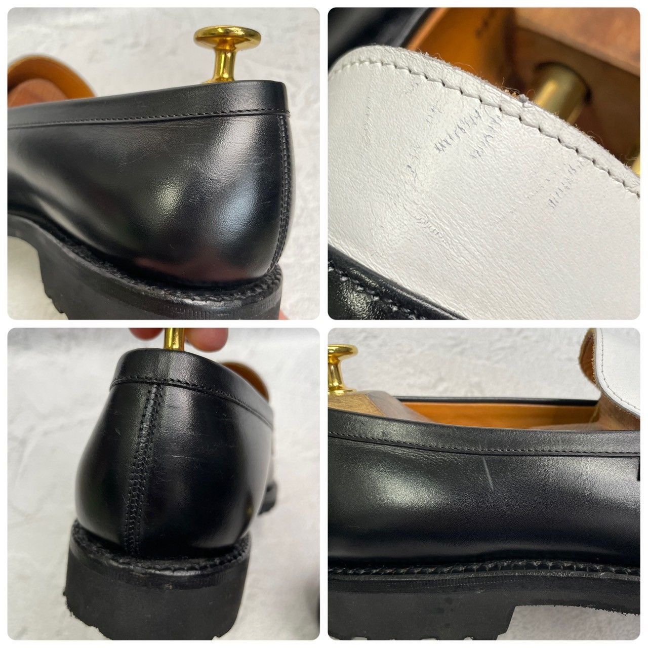 Jalan Sriwijaya ジャランスリヴァヤ 98998 GARUDA ガルーダ コインローファー バイカラー 黒 ブラック 白 ホワイト UK6.5 | 25cm W3369 CAMPINGPARCCENTRAL_COM