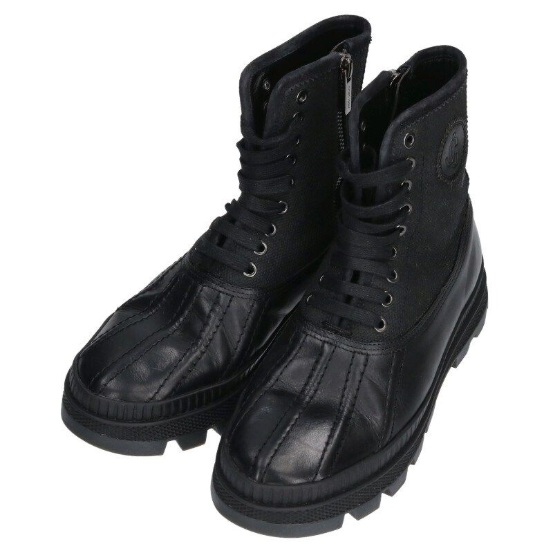 ジミーチュウ キャンバス/レザーサイドジップブーツ メンズ 42 - メルカリ 