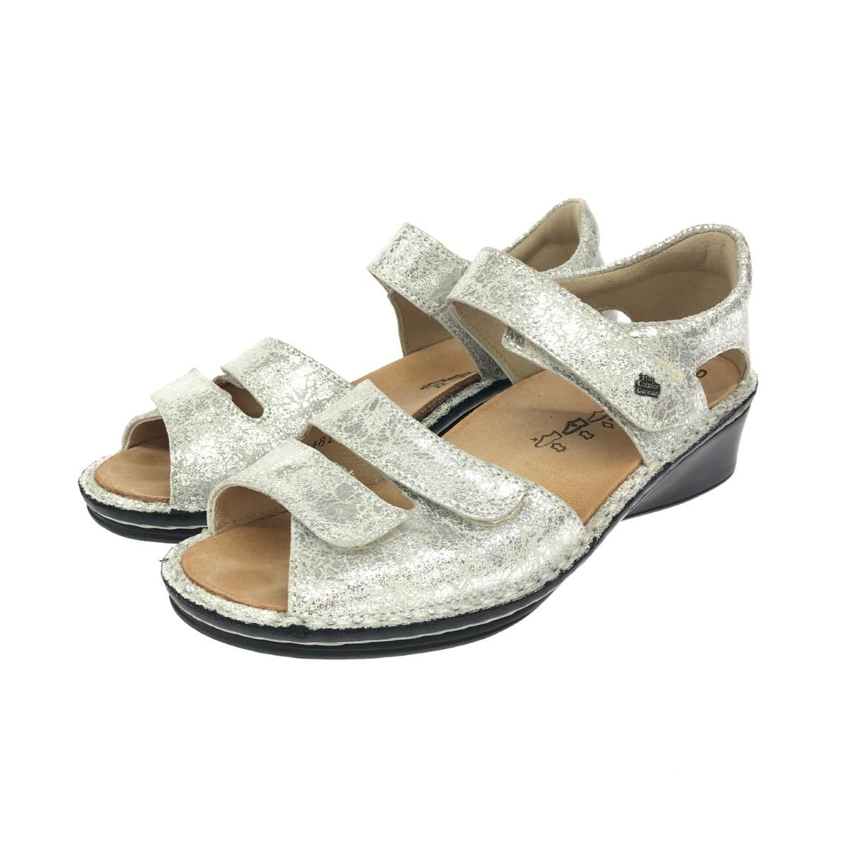 ぽんず Finn Comfort シルバーサンダル 5.5 Finn Comfort フィンコンフォート サンダル/fes 表記サイズ:3.5