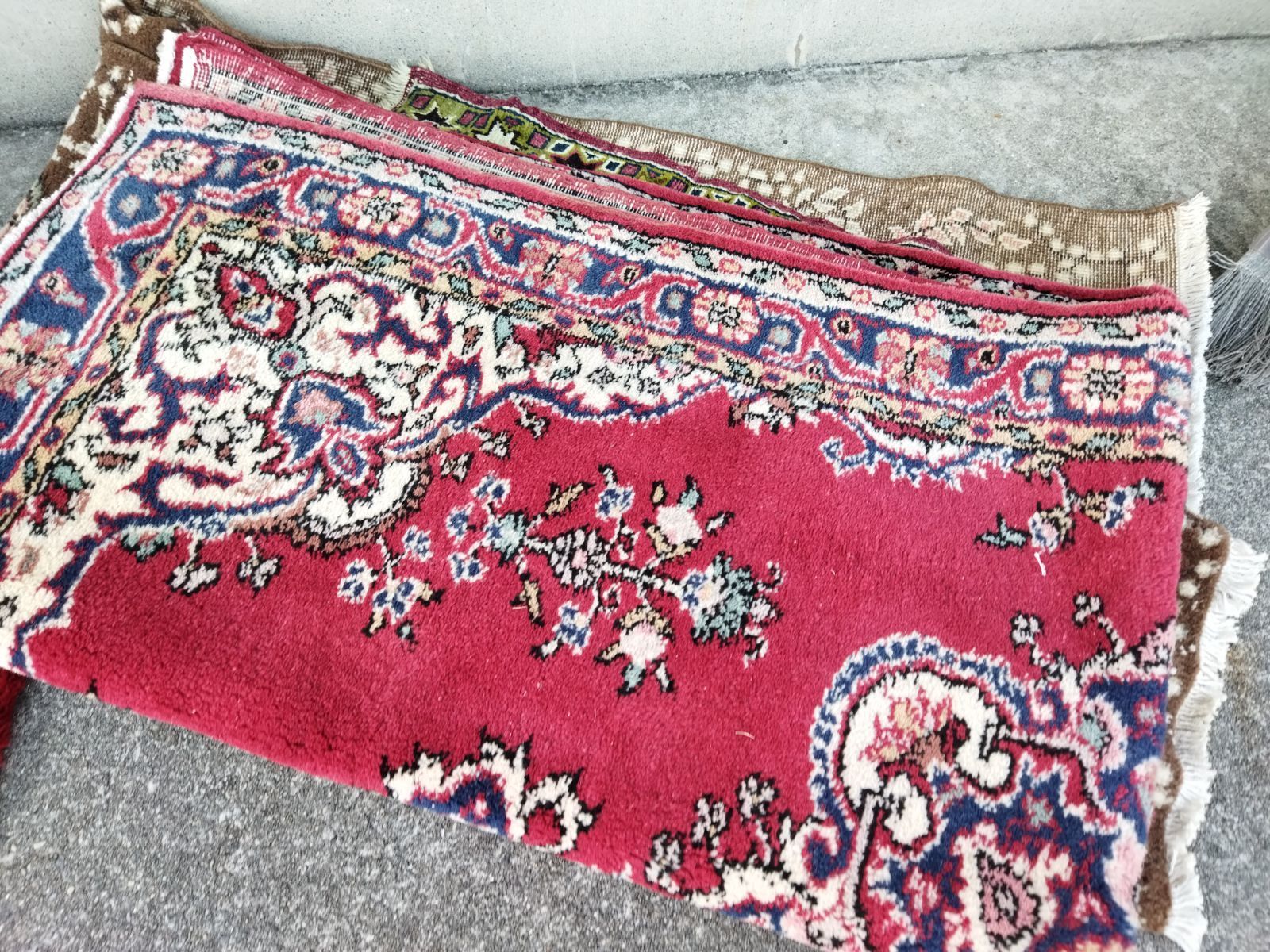 トルコ絨毯 ダイレクト輸入 手編み 草木染147×102cm トルコの手織り 