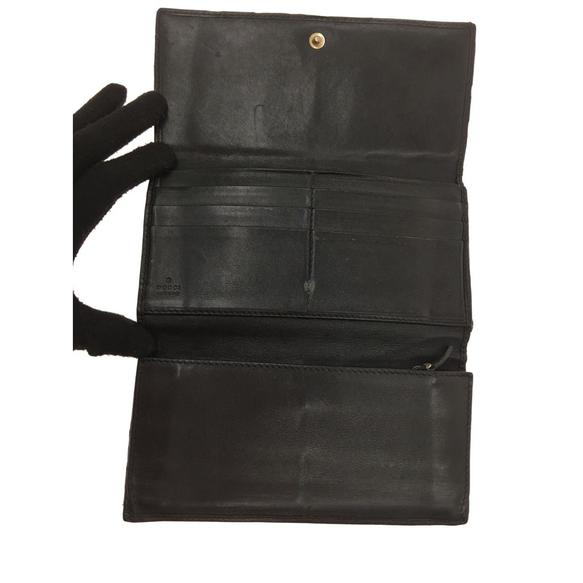 未使用　GUCCI グッチ/GGキャンバス/三つ折り長財布　181595 未使用 GUCCI グッチ/GGキャンバス/三つ折り長財布 181595