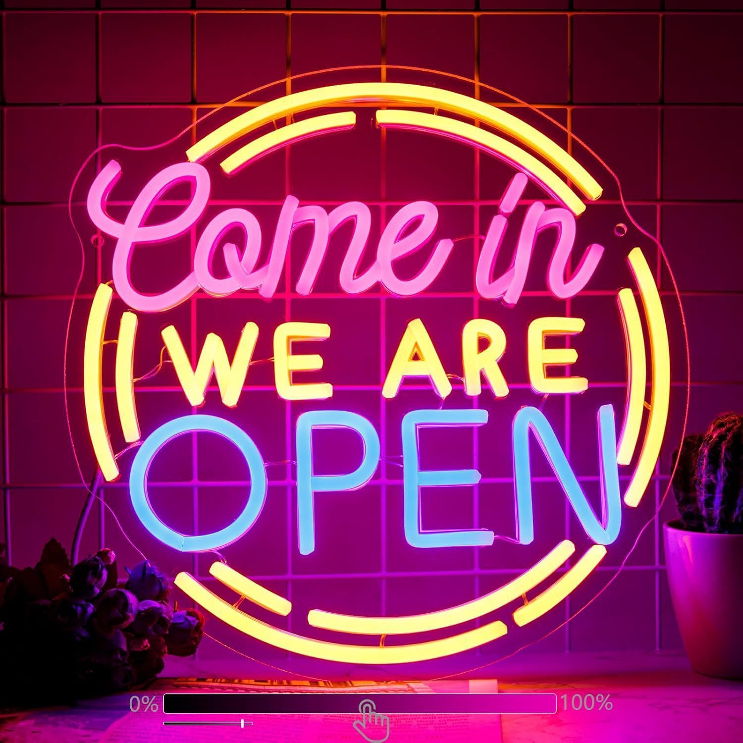 ネオンサイン OPEN ホーム 部屋 店舗装飾 壁掛け 居酒屋 喫茶店 花屋 店舗看板 インテリアライト LEDネオン管 A019
