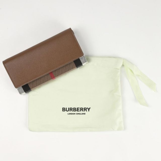 BURBERRY フラップ長財布キャンバス チェック×ブラウン系80845291 楽天市場】バーバリー 財布 レディース BURBERRY フラップ長財布