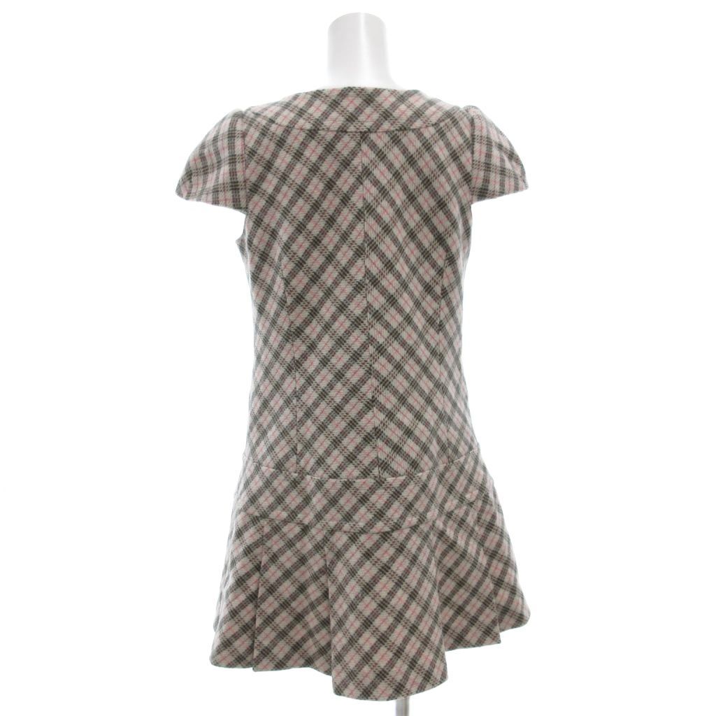 BURBERRY チェック柄 膝丈ワンピース 半袖 Burberry チェック柄 半袖