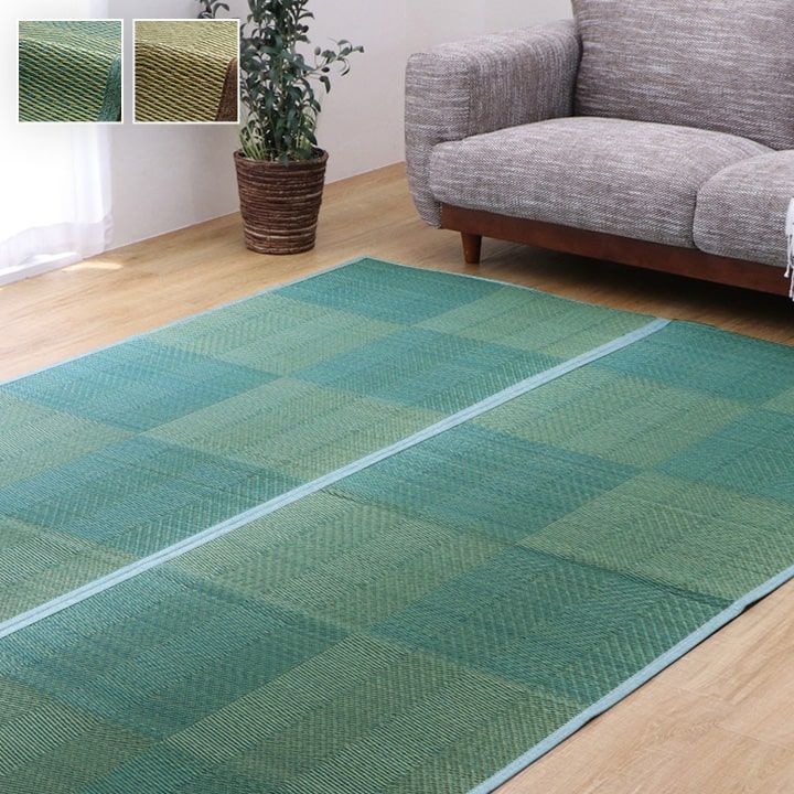 花ござ カーペット NDXルネ 高品質 191×286cm 本間3畳 花ござ