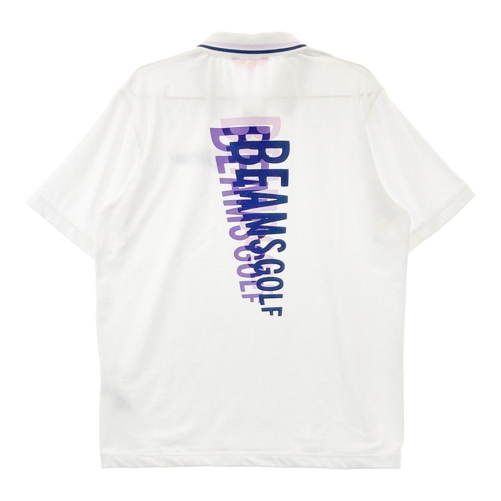 最短当日配送。 サイズ M BEAMS GOLF ビームスゴルフ モデル 半袖ポロシャツ ホワイト系 240101236656 ゴルフウェア メンズ ストスト