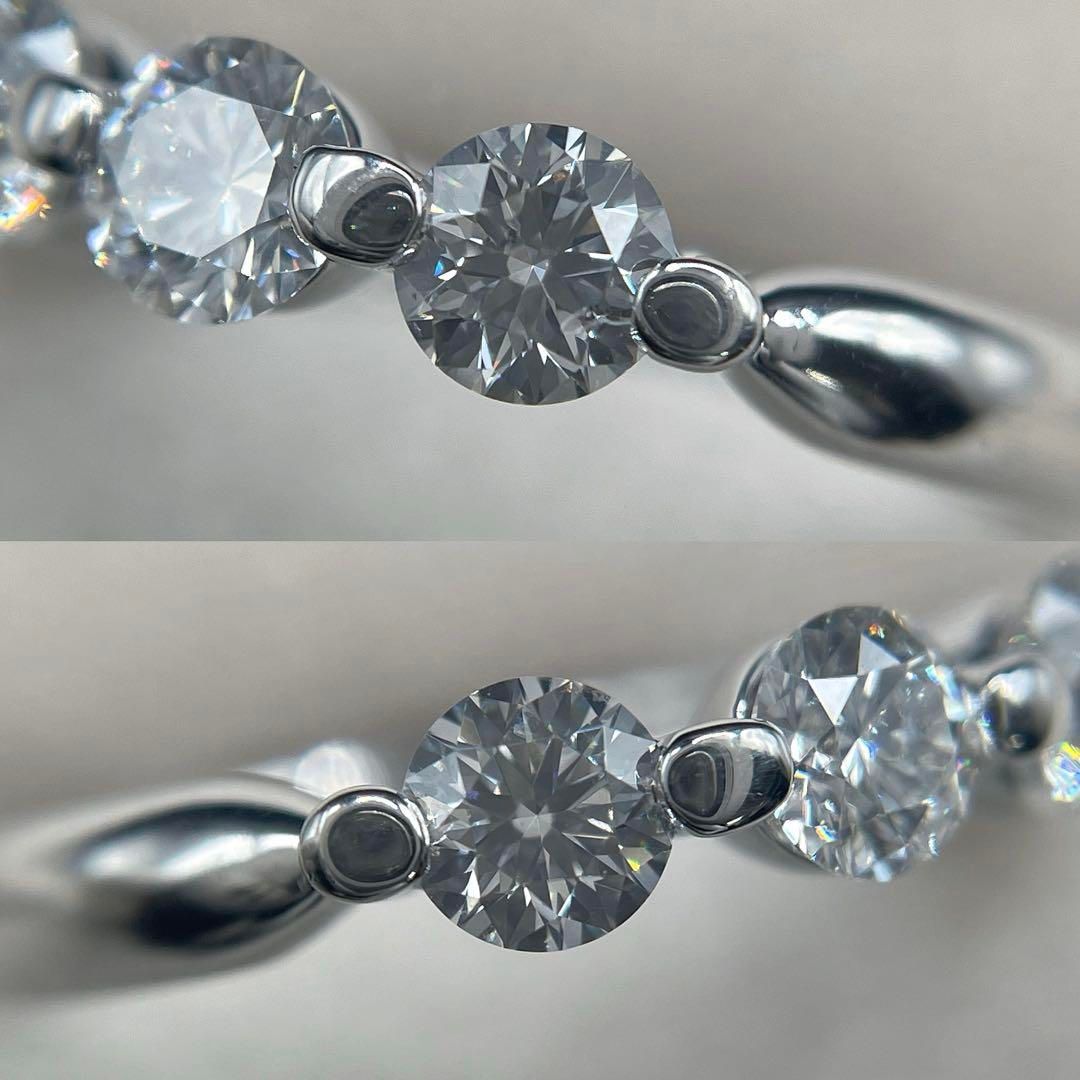 JQ346☆最高級 ダイヤモンド1.131ct プラチナ リング 全石鑑定付  
