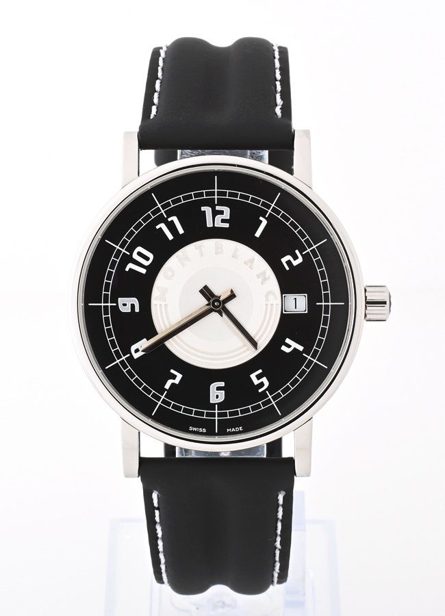 MONTBLANC　サミット7045ブラック/シルバー　クオーツ　メンズ ウォッ モンブラン / MONTBLANC サミット 7045 ブラック/シルバー