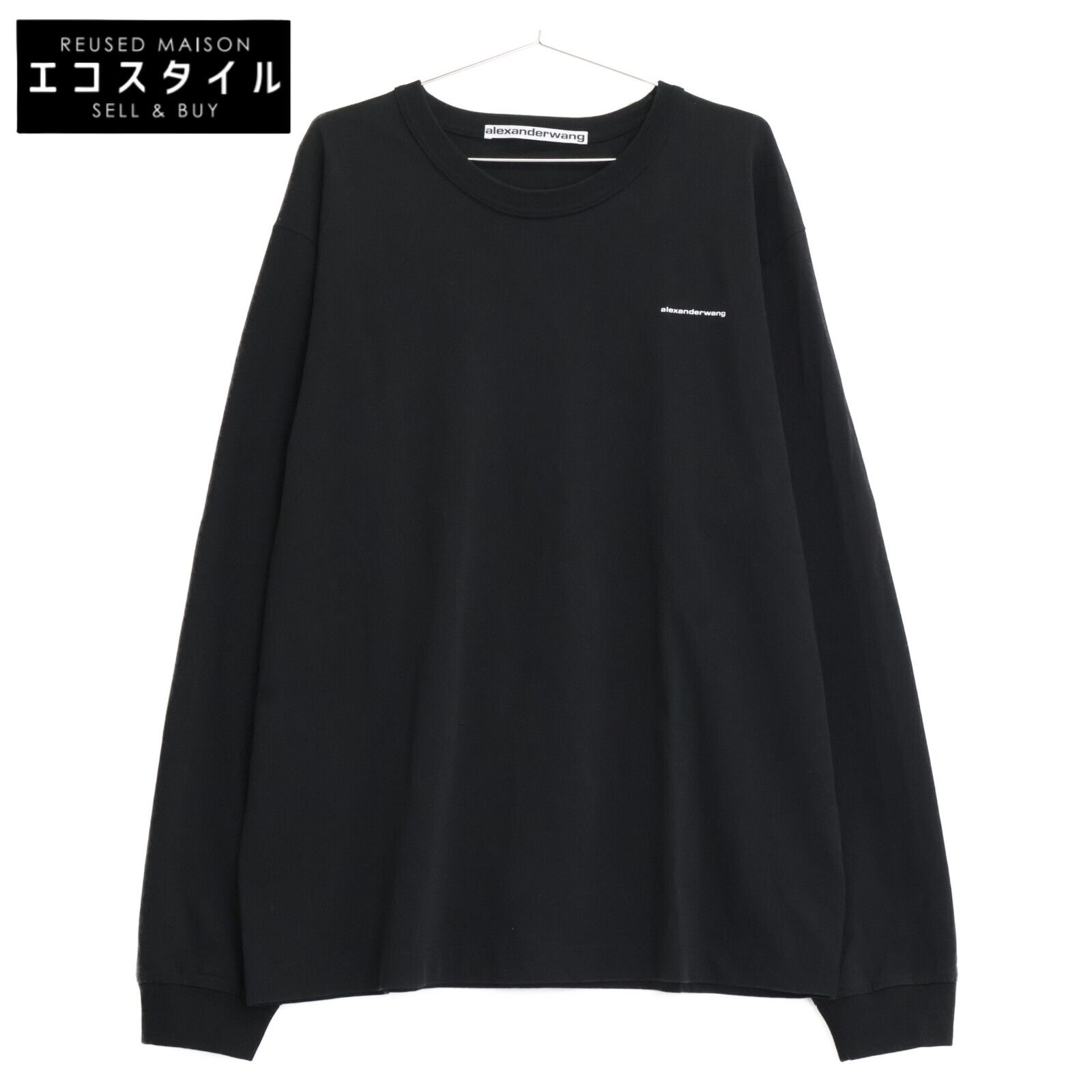alexanderwang ブラックMサイズ Alexander Wang 長袖 ロゴ M ブラック