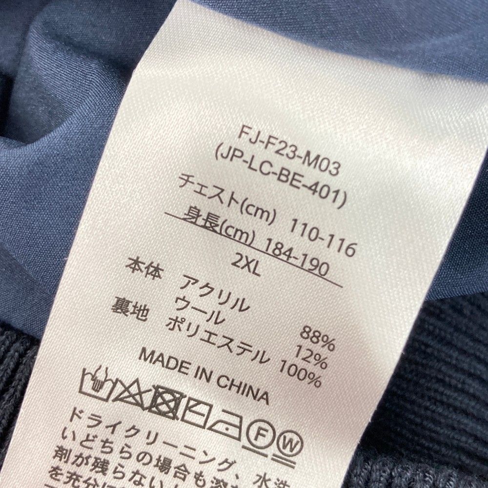 サイズ：2XL FOOT JOY フットジョイ 2023年モデル ハーフジップ 長袖ニットセーター  ネイビー系 [240101433299] ゴルフウェア メンズ ストスト サイズ：2XL FOOT JOY フットジョイ 2023年モデル ハーフジップ