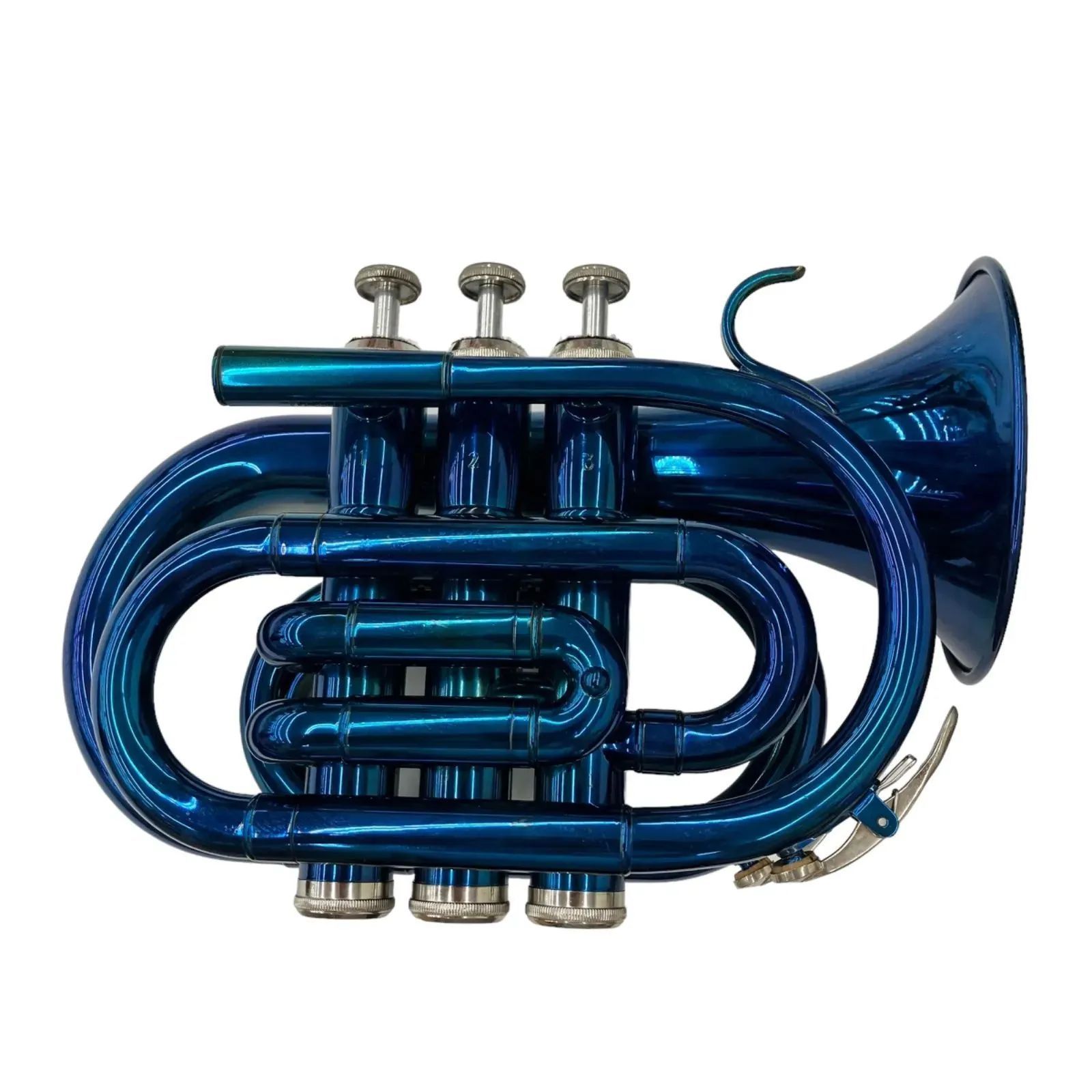 j michael　ポケットトランペット本体 3バルブ ケース付 Jマイケル TR-350PL ポケットトランペット 専用セミハードケース
