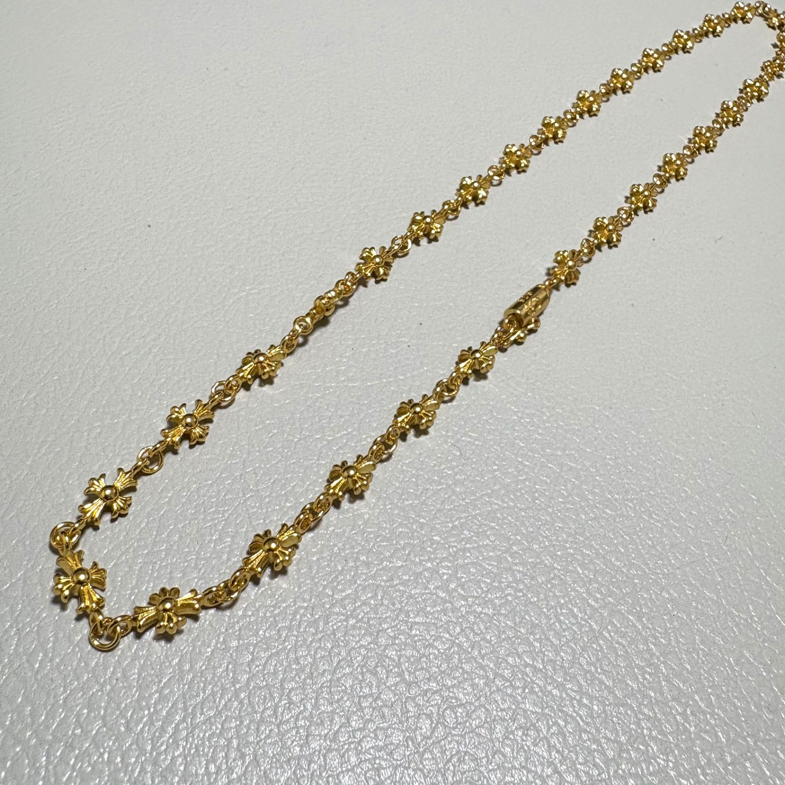 タイニーチェーン　ネックレスゴールド925刻印 クロムハーツ タイニーチェーンネックレスゴールド925刻印 - メルカリ