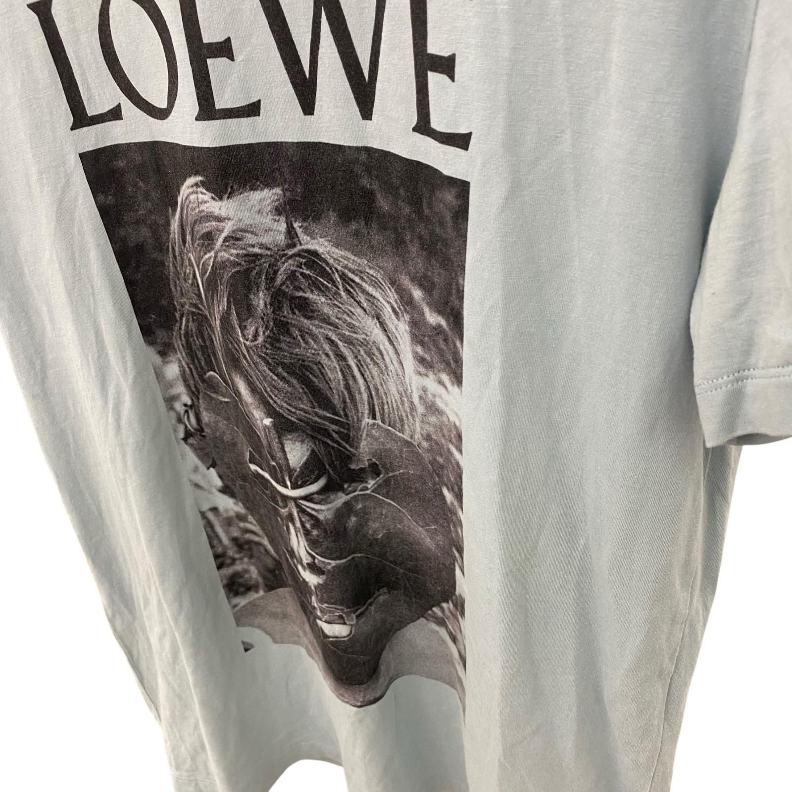 186005 LOEWE ロエベ KEN HEYMAN キーヘイマン Tシャツ XS ブルー