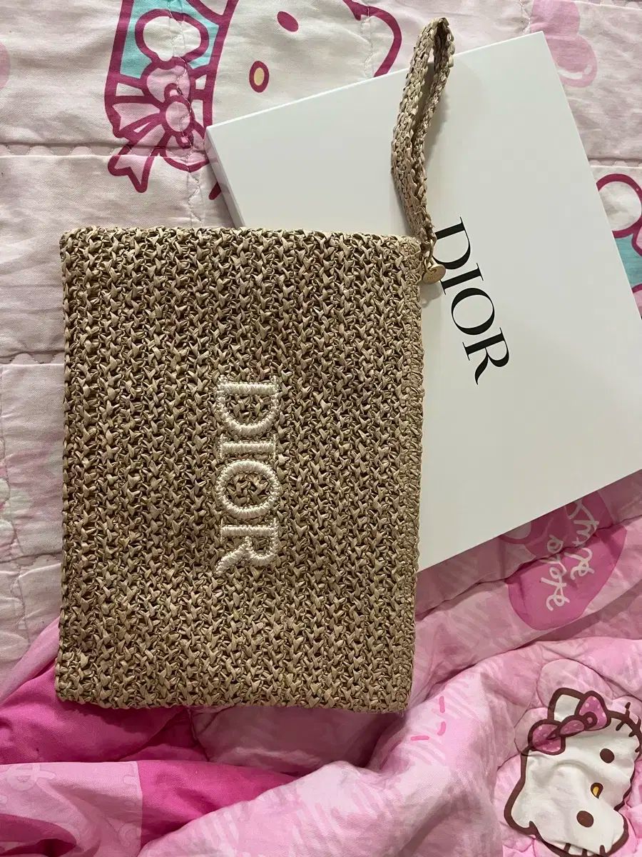 新品 Dior ディオール ラタン バッグ ポーチ 未開封新品箱なし DIOR ディオール サマコレ限定 ラタンポーチ