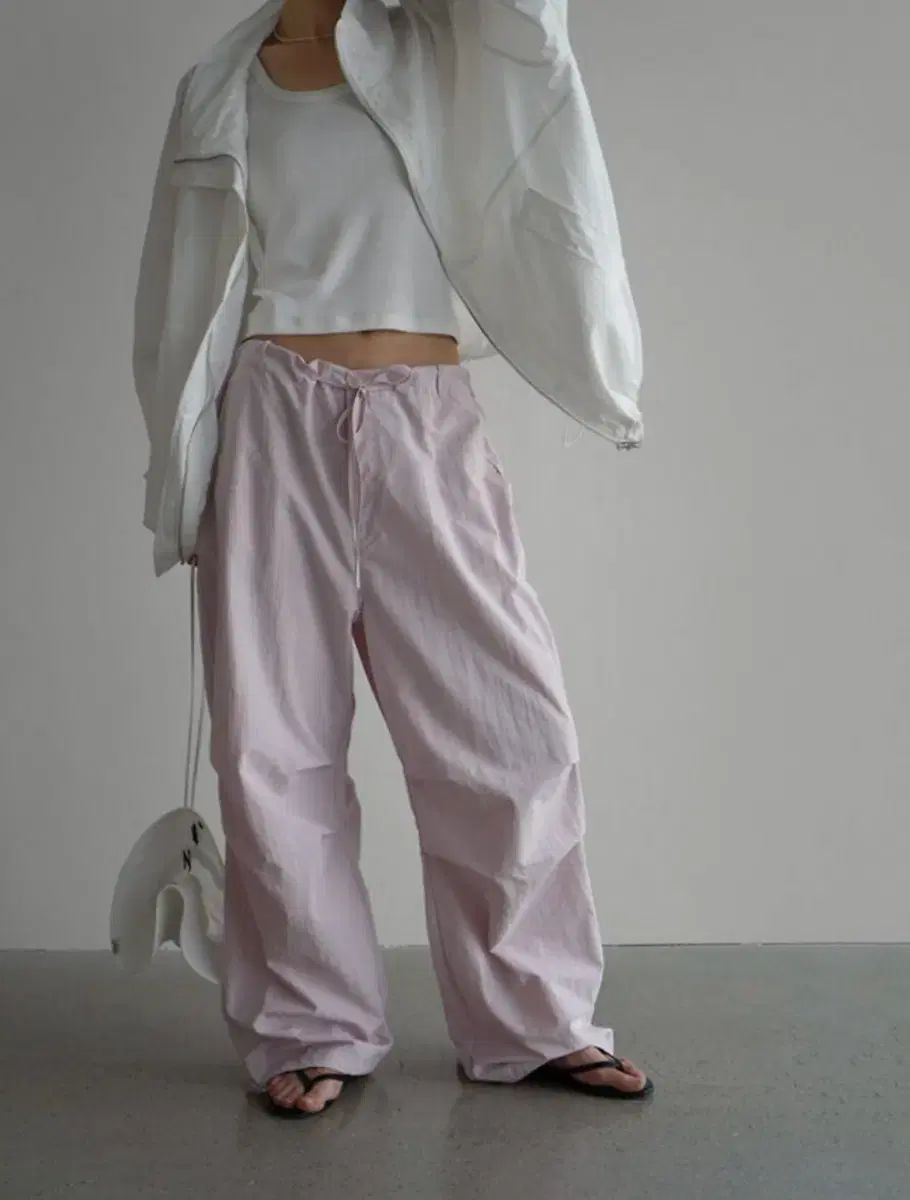 Laroom パラシュート パンツ ナイロンパンツ