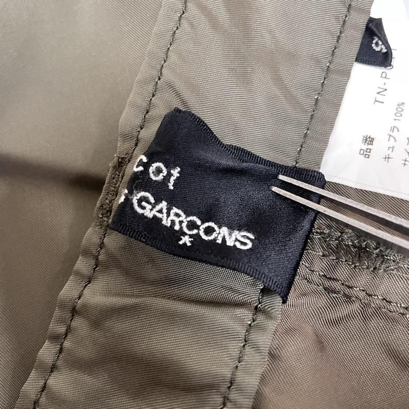 トリココムデギャルソン ガウチョパンツ コムデギャルソンCOMME des GARCONS シルクサテンシフォン切替