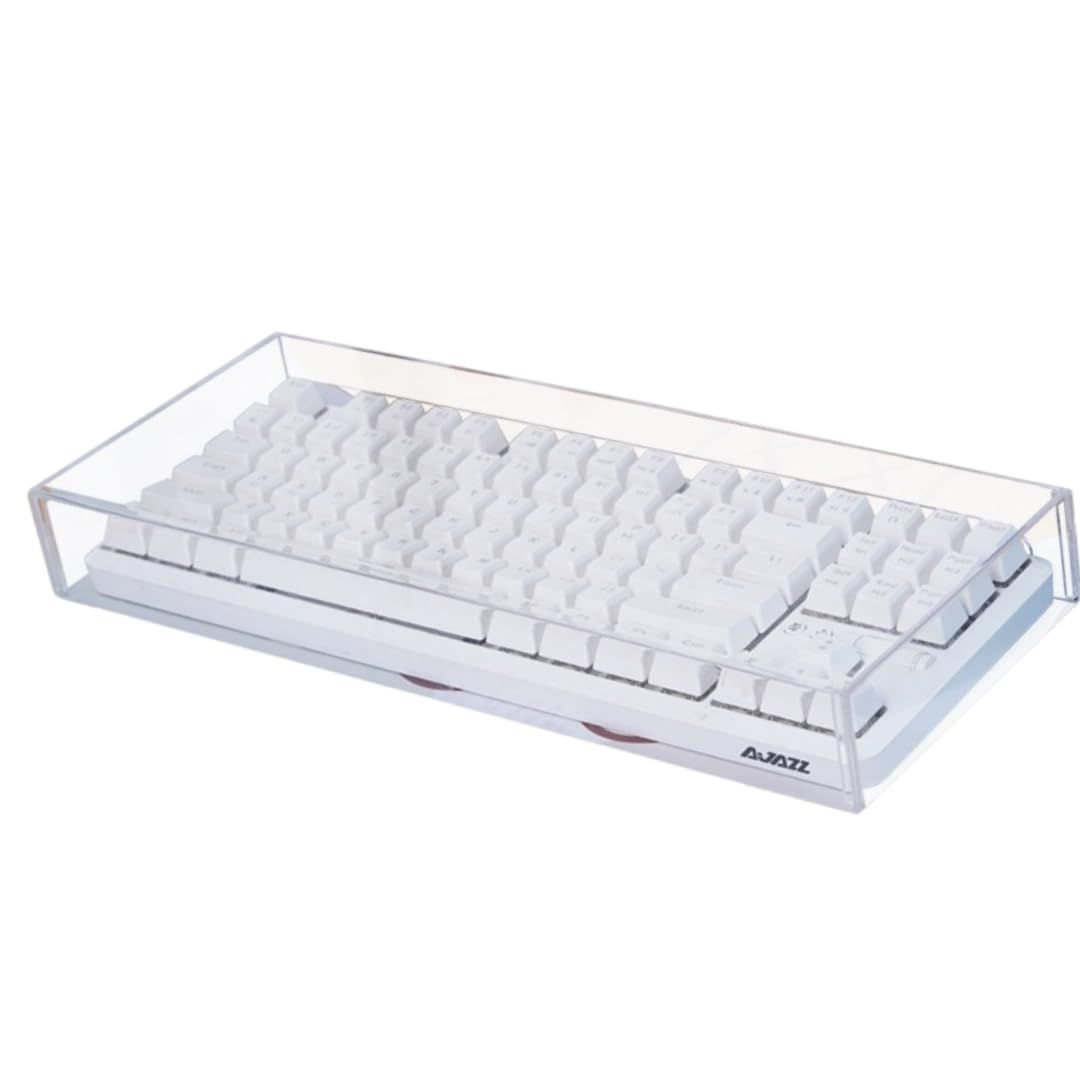 新品 ateena キーボード カバー パソコン ほこり対策 カバー キーボードブリッジ アクリル クリア (37.5cm×15cm×4.7cm)