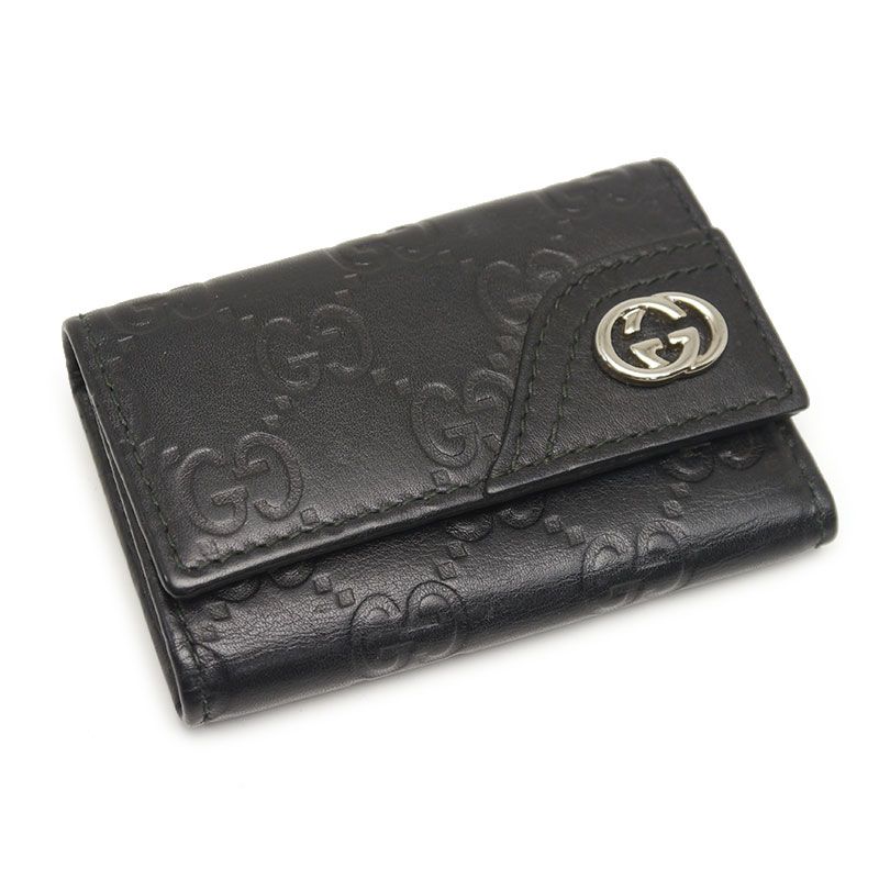 グッチ GUCCI インターロッキングG レザー キーケース ６連 181680