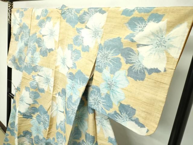 平和屋本店□極上 紬 舞花文 逸品 CZAA2520s5 - メルカリ