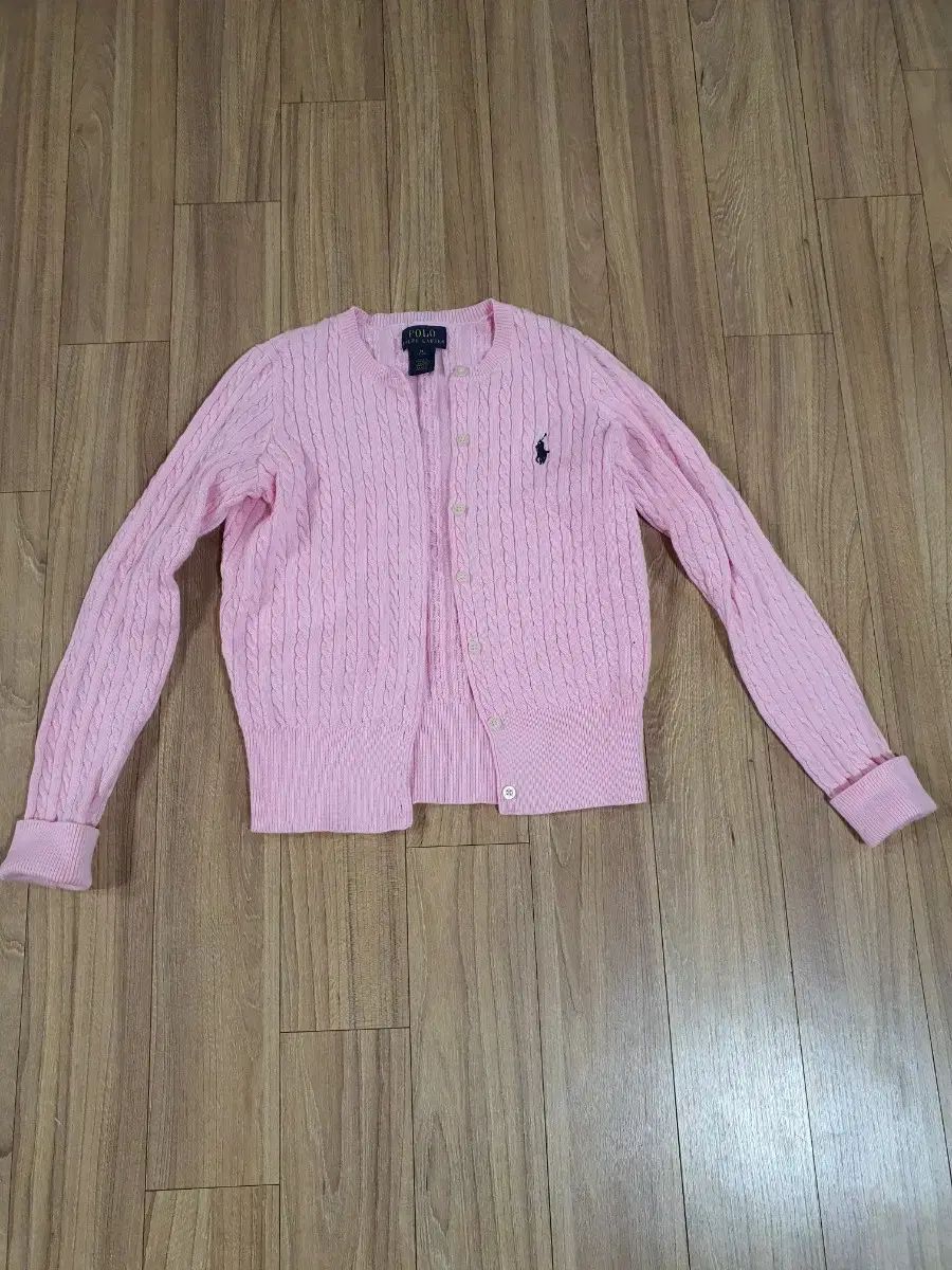 ポロ Ralph Lauren ラルフローレン ジュニア ケーブル ニット カーディガン