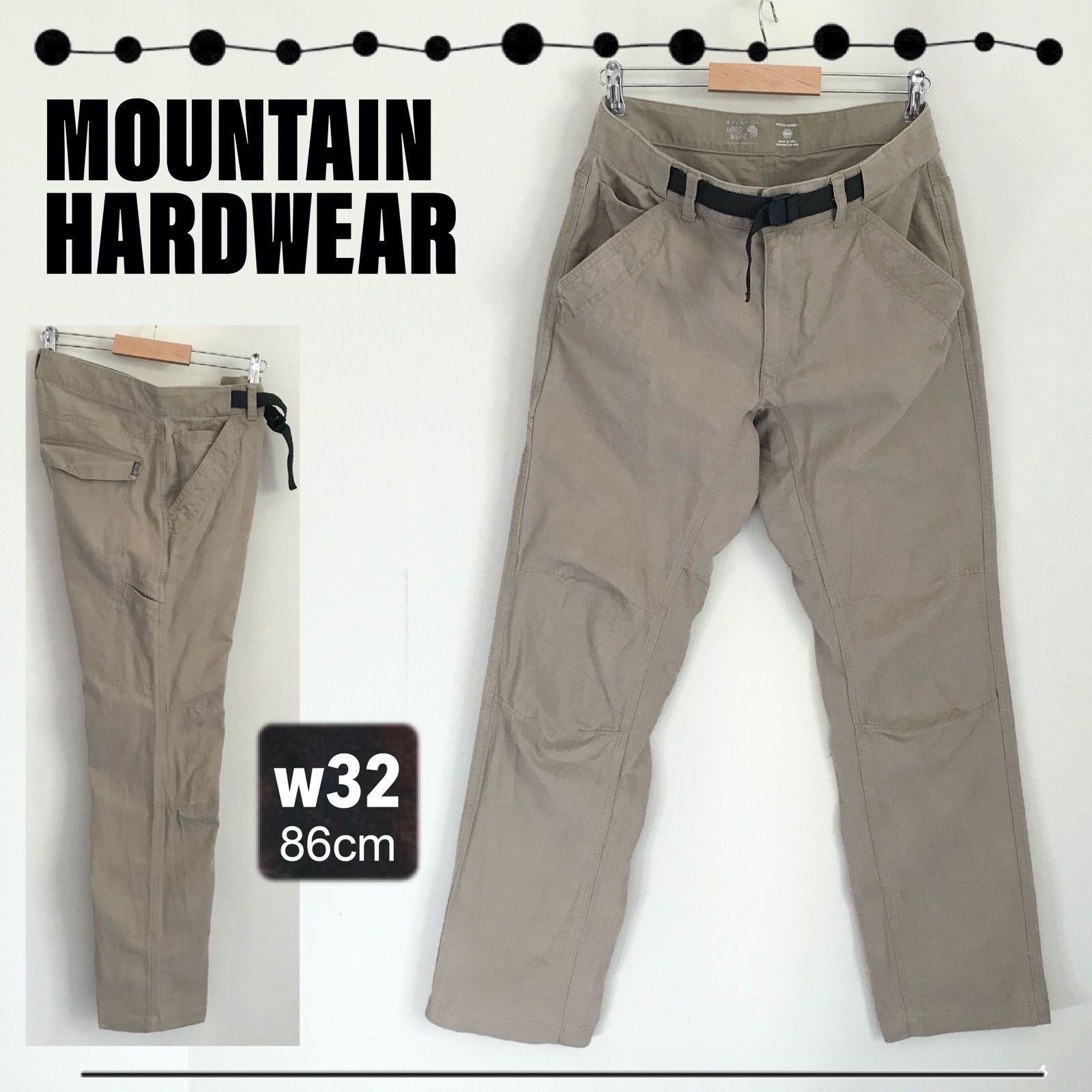 マウンテンハードウェア★MOUNTAIN HARDWEAR★クライミングパンツ★キャンバスコットン★w32(86cm) 2401J028