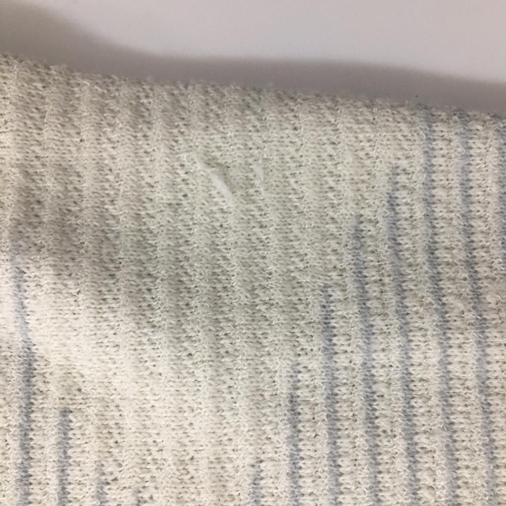 美品】マークアンドロナ ニット セーター スカル Vネック 厚手 グレー