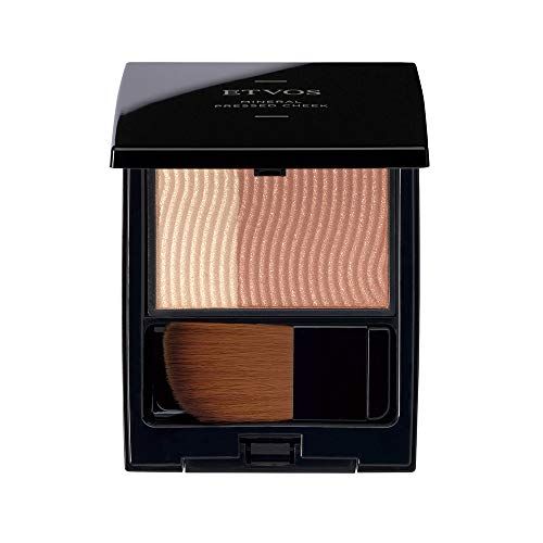 ETVOS エトヴォス ミネラルプレストチーク 4.5g SPF20/PA++ 2色/ハイライト 石鹸で落ちる #シナモンベージュ