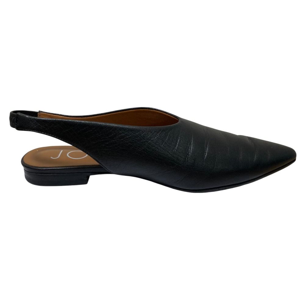 JOSEPH ブラックレザー フラットシューズ 美品 JOSEPH ジョセフ レザー ポインテッドトゥ バックスリング