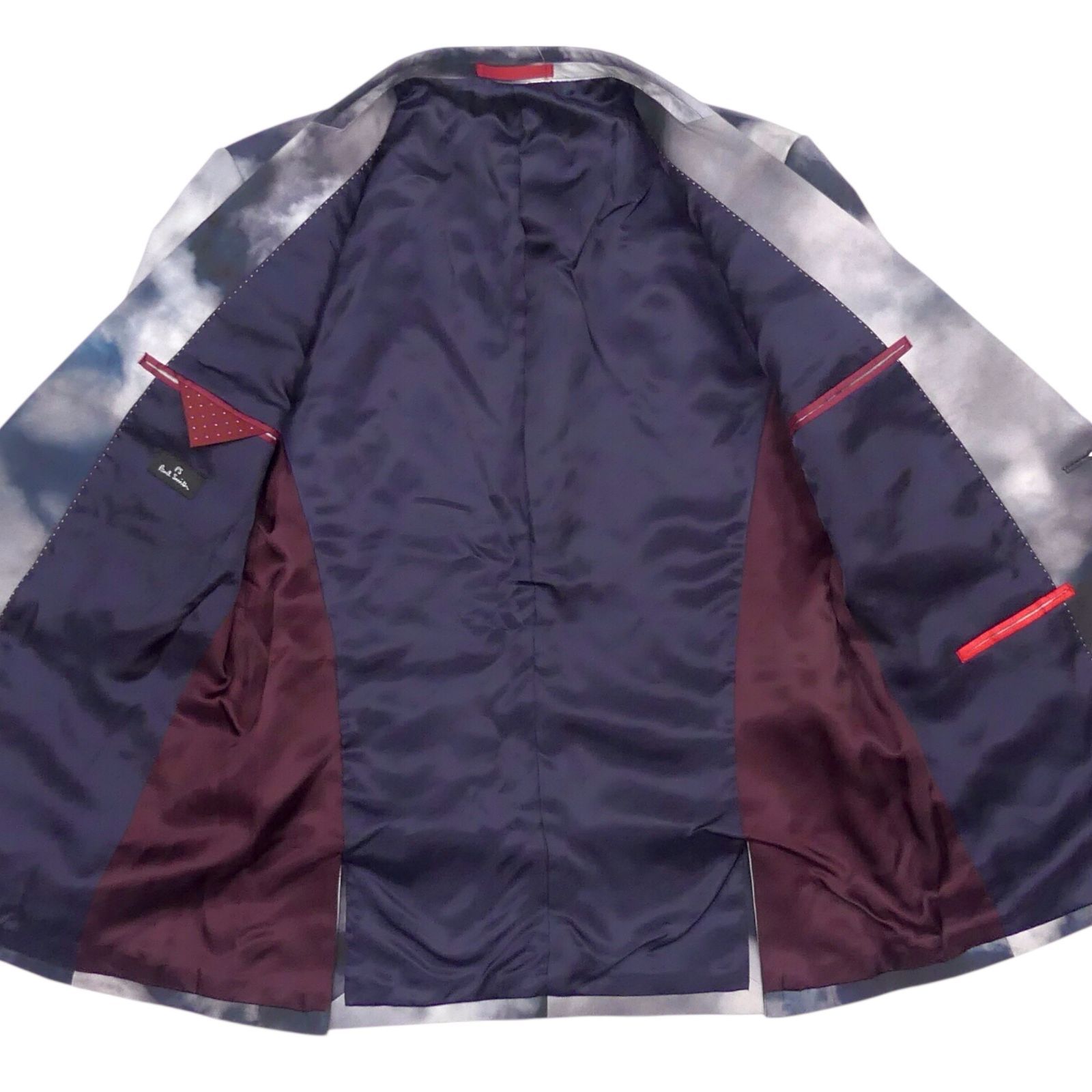 【新品ダク付き】Paul Smith テーラードジャケット パープル Mサイズ 高級 Paul Smith ポールスミス テーラードジャケット 裏地