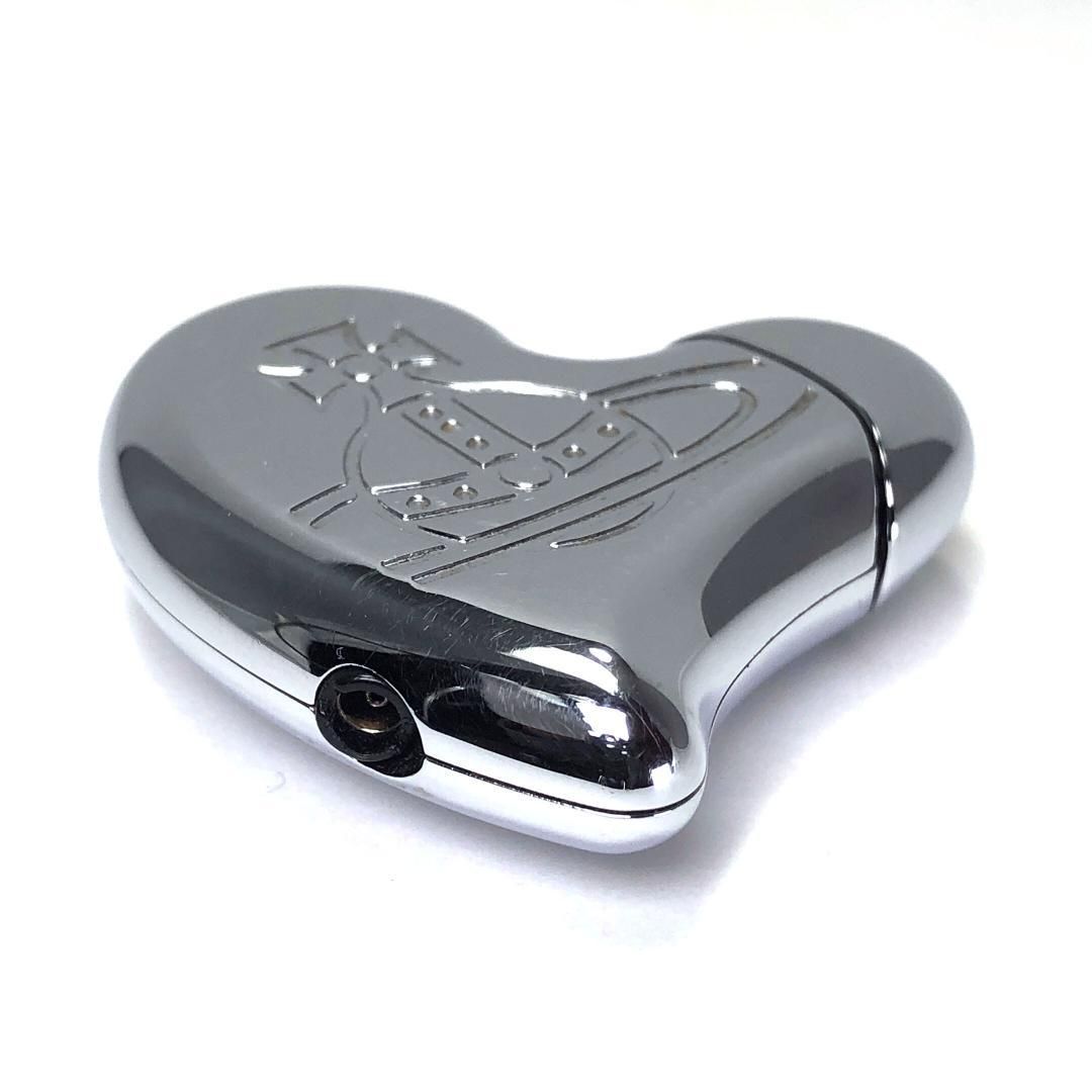 き Vivienne Westwood ヴィヴィアンウエストウッド ハートシェイプ オーブ ガスライター メタル シルバー WWW_KANDAIZUMI_COM