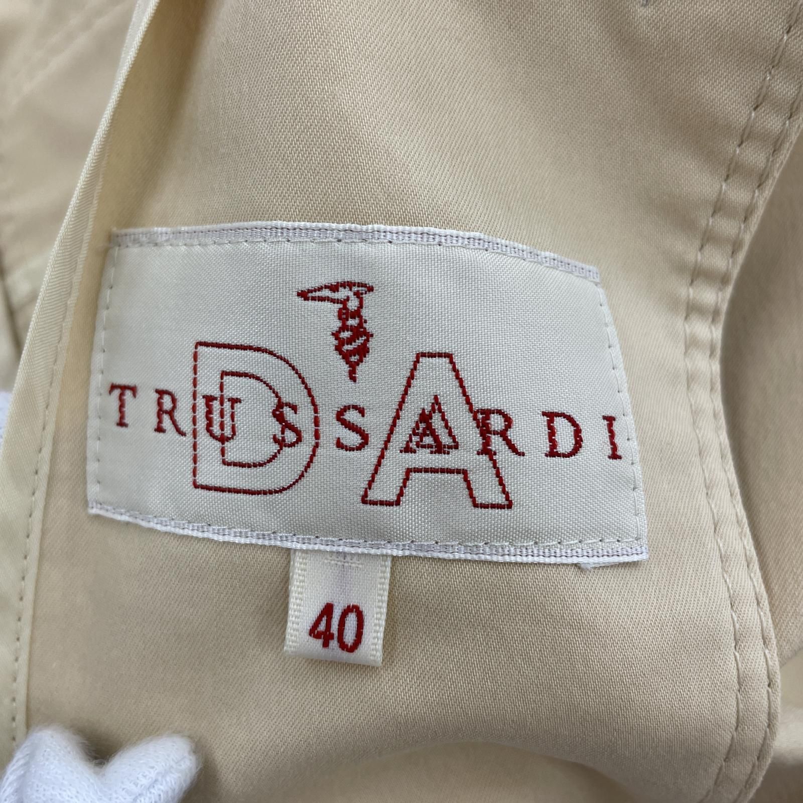 TRUSSARDI トラサルディ シャツジャケット size40/ライトベージュ レディース