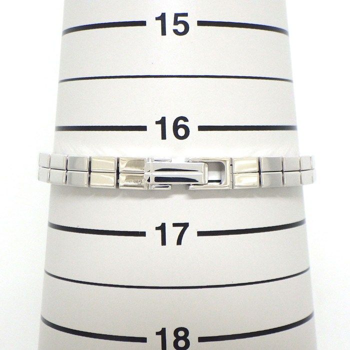 カルティエ Cartier 腕時計 ミニトノーラニエール WJ2004W3 ダイヤベゼル/リュウズ シルバー文字盤 ローマンインデックス K18WG クオーツアナログ 【中古】 カルティエ Cartier 腕時計 ミニトノーラニエール WJ2004W3 ダイヤ