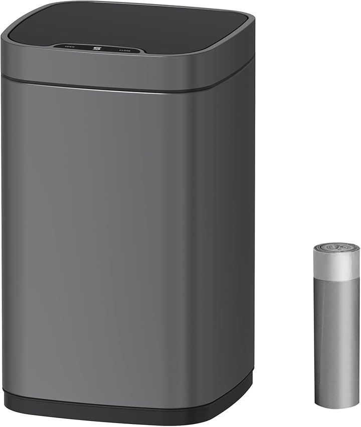 SONGMICS ゴミ箱 2分別 20L+30L 幅29cm 観音開き ペダル式 スリム ふた