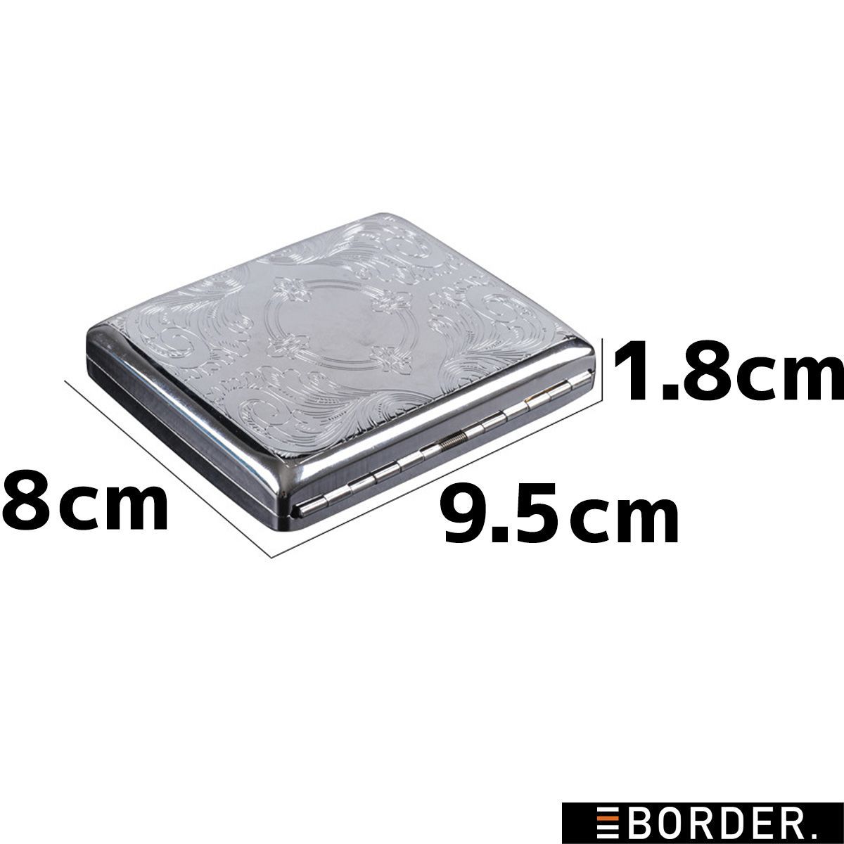 シガレットケース タバコケース おしゃれ たばこ入れ シルバー 金属