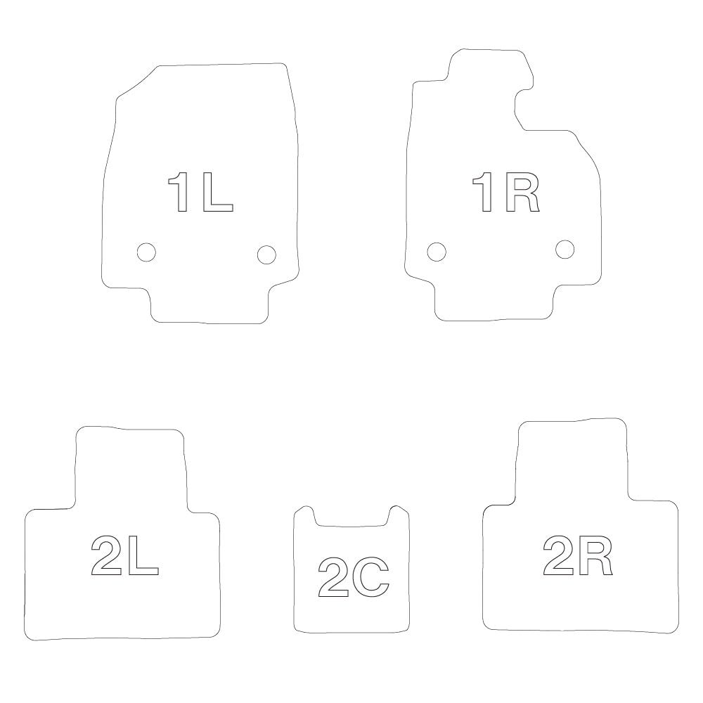 クラッツィオ Clazzio フロアマット 立体タイプ 1台分セット レクサスRX R4 2025 |12~ NEWラバータイプ ブラック ET-1448 5EETB1448K