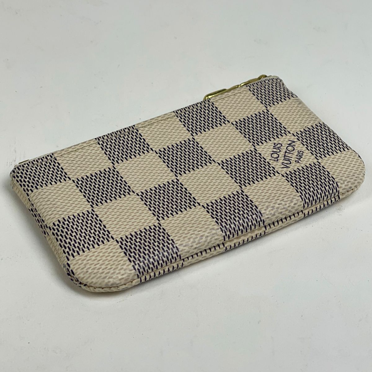 ルイ ヴィトン Louis Vuitton ポシェット クレ 鍵入れ キーリング 小銭入れ コインパース コインケース ダミエアズール ホワイト N62659 レディース