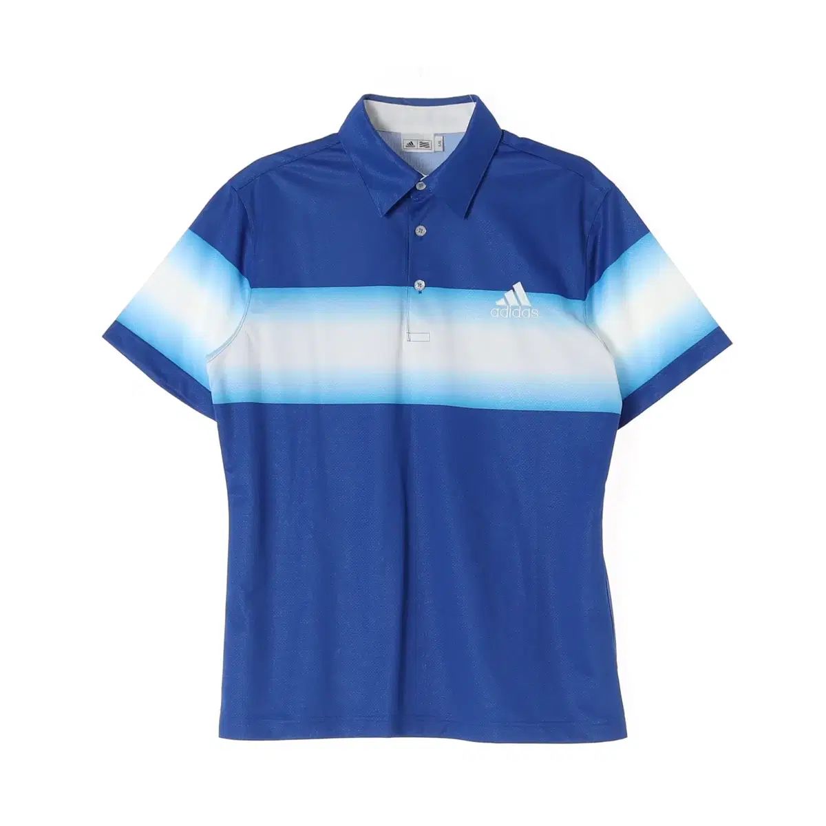 L adidas(アディダス) ゴルフ 青 グラデーション 半袖 PK ポロ カラー Tシャツ dショッピング |アディダス Adidas グラデーションスリーブ半袖