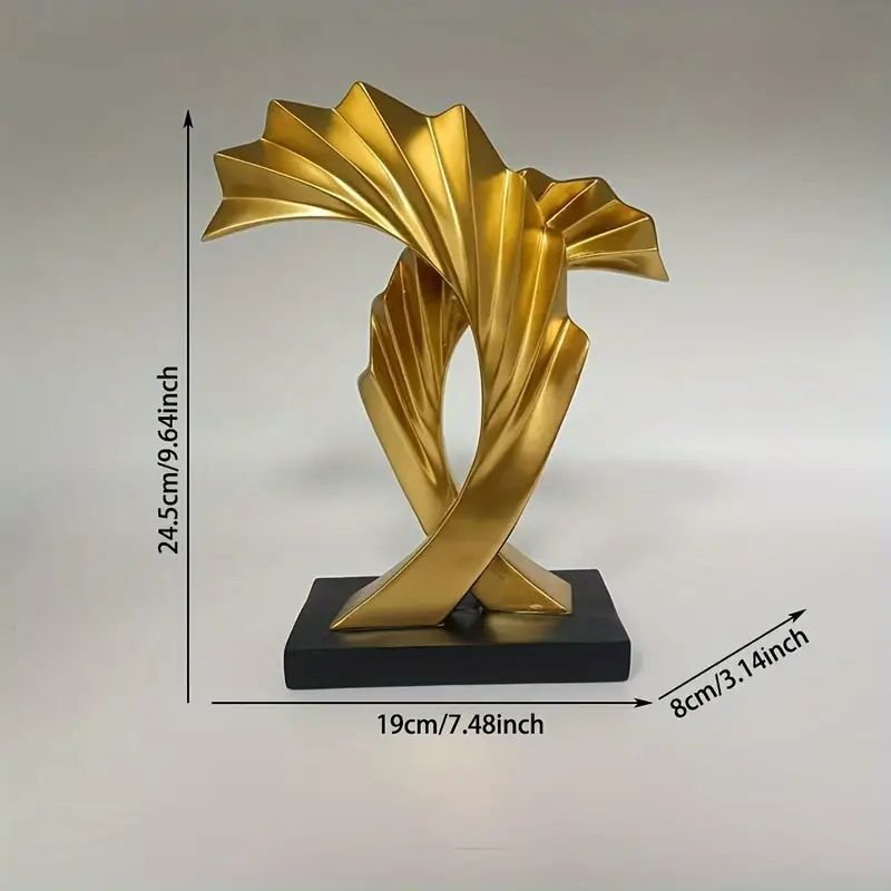 モダンアート 彫刻 金銀色 150cm オブジェ彫刻販売 : 現代オブジェ彫刻