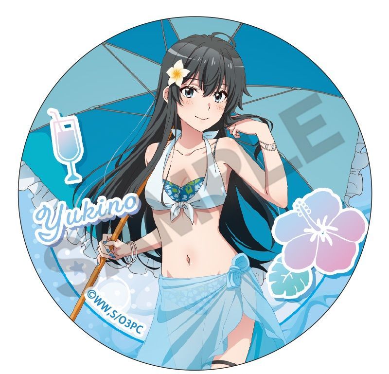 俺ガイル 雪ノ下雪乃 水着 缶バッジ 雪ノ下雪乃 缶バッジ やはり俺の青春ラブコメはまちがっている