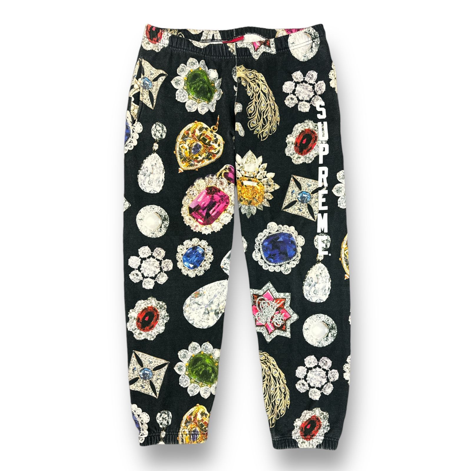 国内正規 Supreme 18AW Jewels Sweatpant ジュエル プリント 総柄 