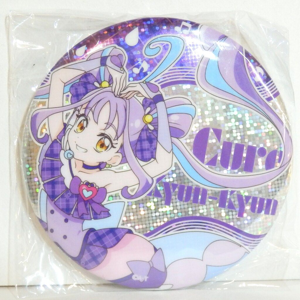 フルグラフィックtシャツ　キュアキュンキュン　ホログラムbig缶バッジ3種 キミとアイドルプリキュア BIGホログラム缶バッジ キュア