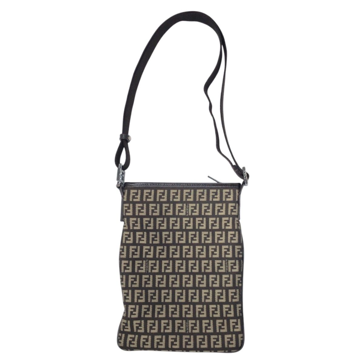 美品 FENDI フェンディ ヴィンテージ ズッキーノ ブラウン
