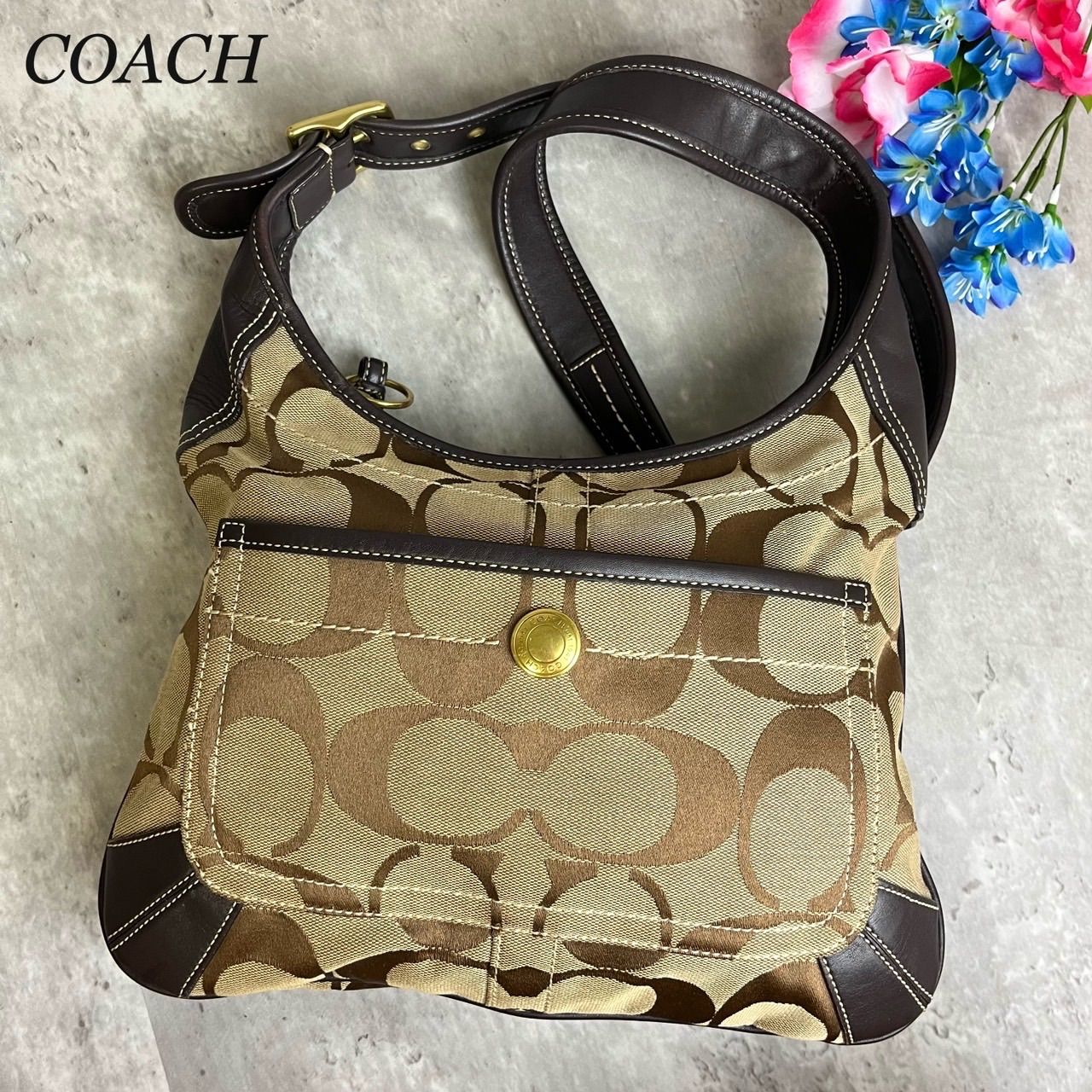 ✨極美品✨ COACH コーチ ショルダーバッグ トートバッグ シグネチャー 