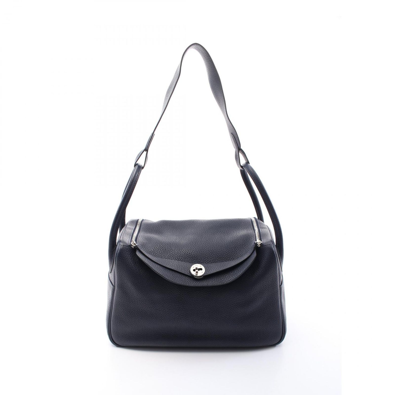 エルメス HERMES ショルダーバッグ リンディ34 ブルーニュイ ブルー  