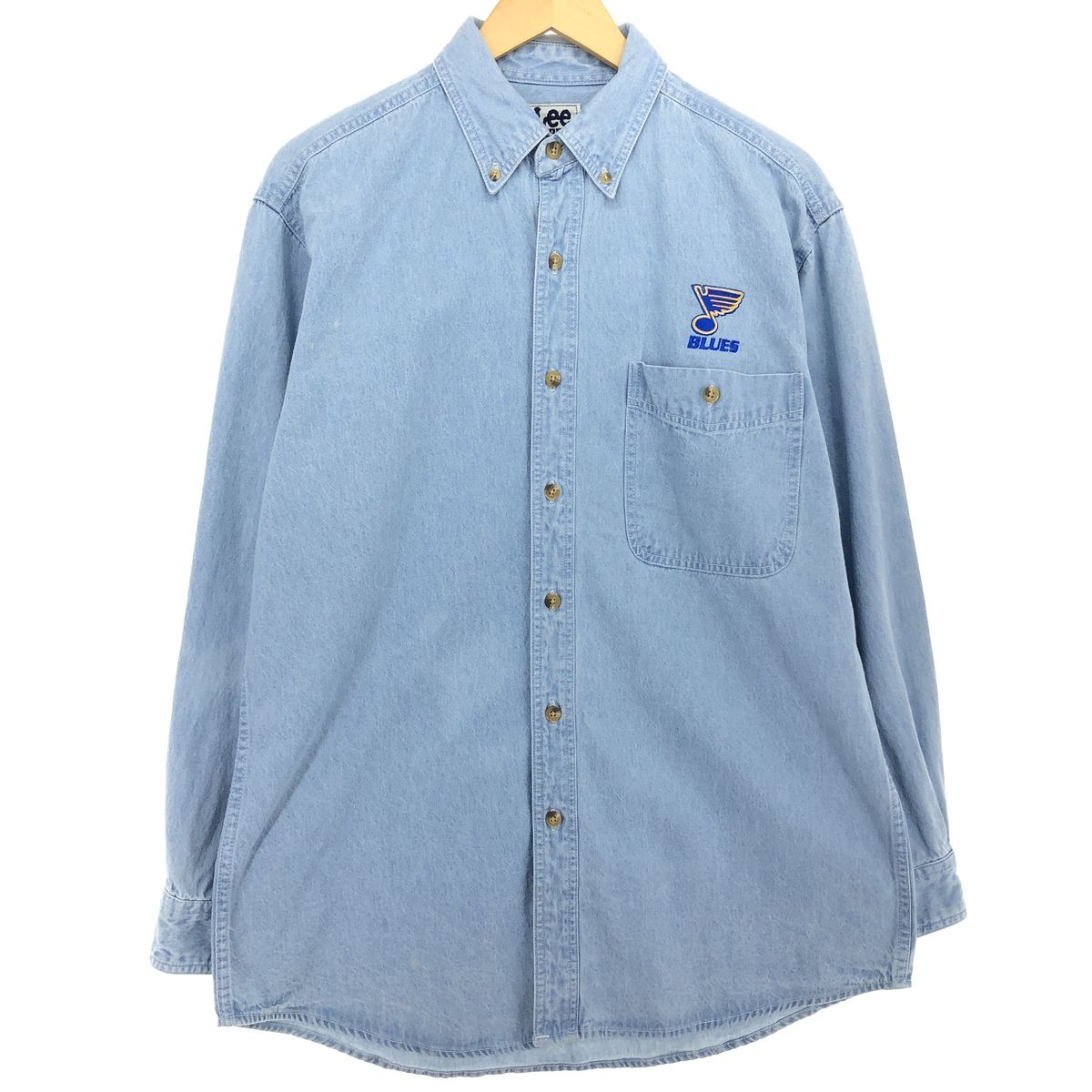Lee デニムシャツ Lee ボタン 年代 70s Lee デニム ウエスタンシャツ 