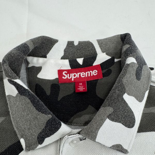 Supreme|シュプリーム 25 SS Washed Camo Polo|ウォッシュッド カモ 半袖ポロシャツ|M