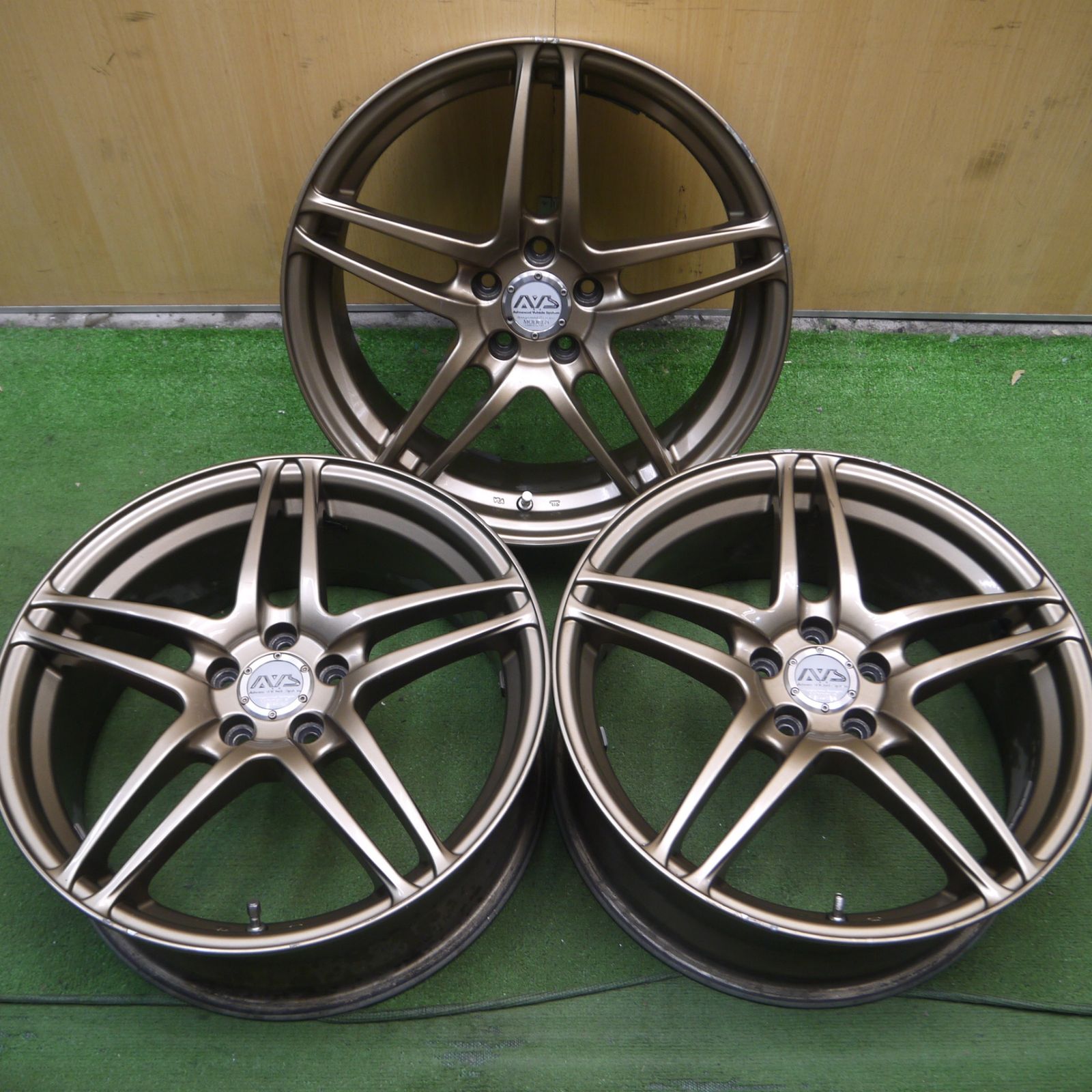 送料無料* 3本価格☆AVS MODEL5 ホイール 17インチ 17×7JJ モデル5 