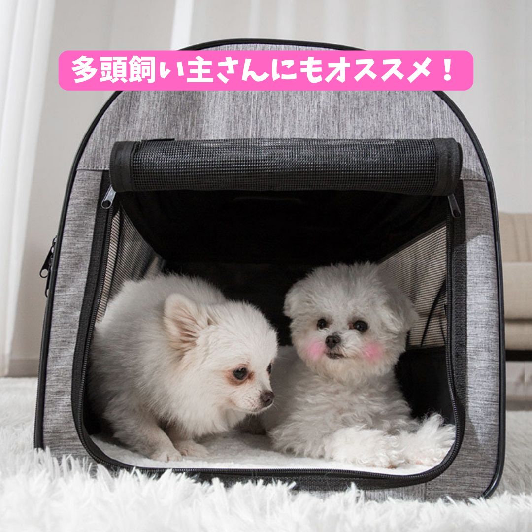 PiPii 折り畳みできる簡易ペットケージ グレー 犬猫用 Petselect by Nihonikuji 公式オンラインショップペットセレクト 公式