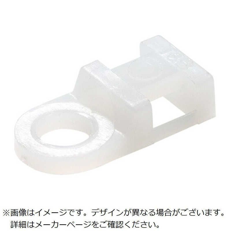 ABB TY Rap 結束バンド用ミニマウントベース ねじ固定タイプ ミニマウンティングベース 平板タイプ 標準 ナチュラル色 タイ幅最大4 8 mm 入り TC 814 TB