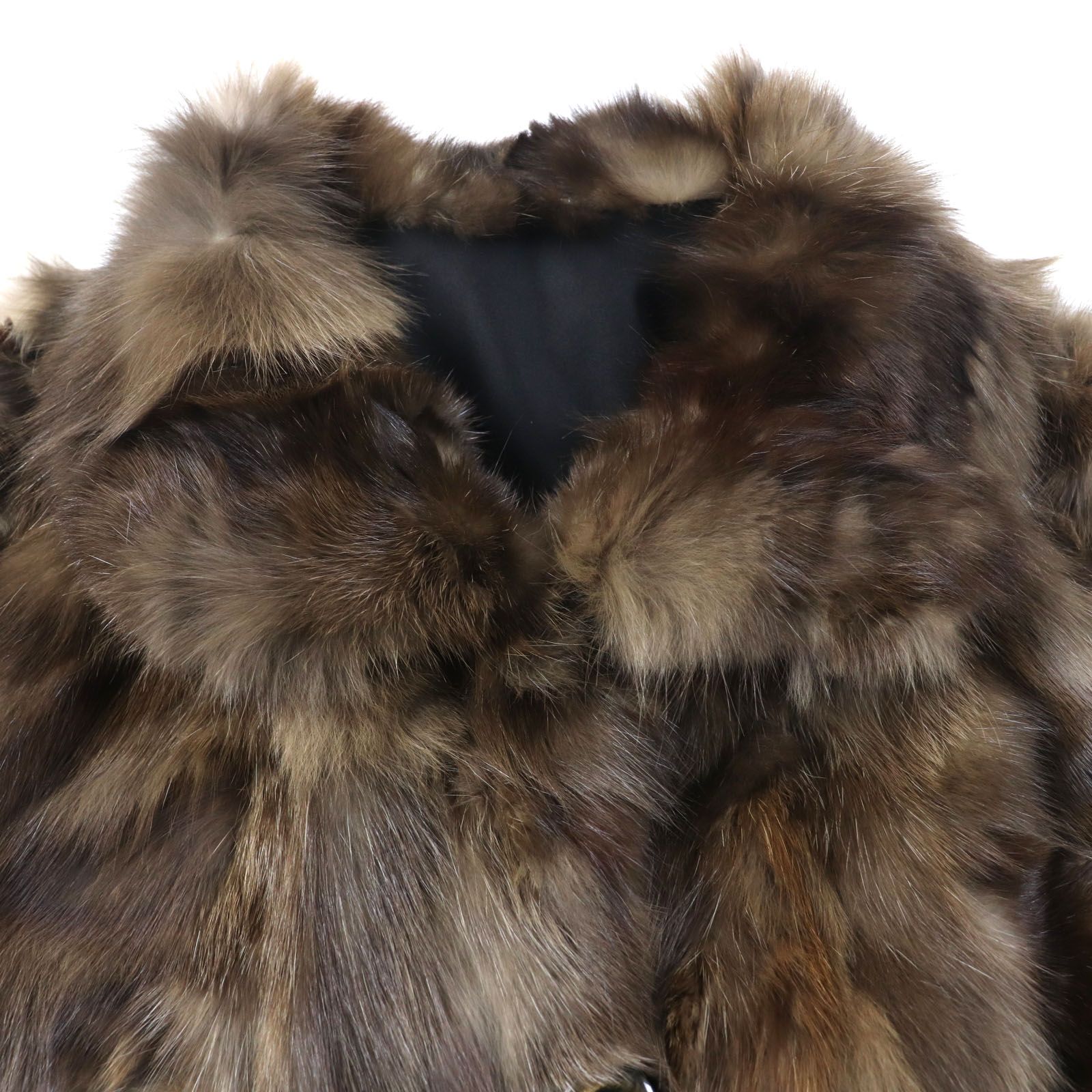 美品▽2 SABLE ロシアンセーブル 本毛皮超ロングコート ダークブラウン  
